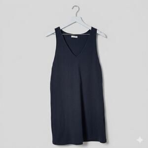 Silence + Noise Shift Dress Small Sleeveless V Neck Minimalist